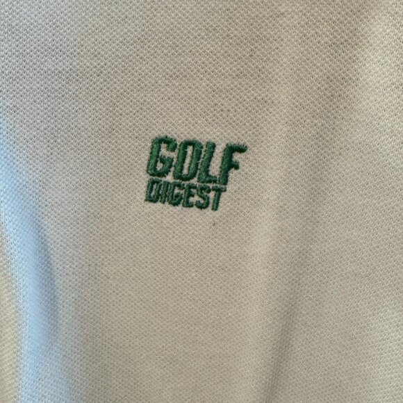 Vintage Golf Digest White Polo Shirt Women’s XL 100% Cotton Made USA - Picture 8 of 10